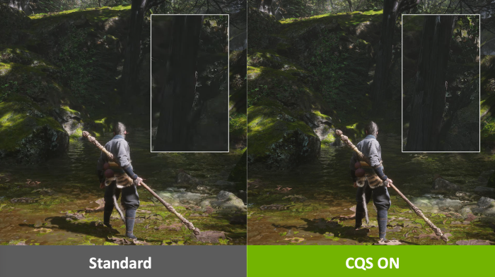 Auf Screenshots sind die Änderungen subtil, laut Nvidia ist jedoch besonders in der Bewegung ein klarer Unterschied erkennbar. (Bild: Nvidia)